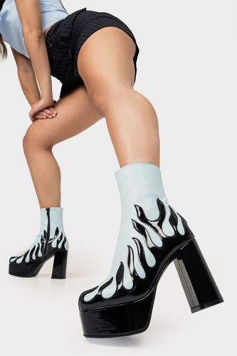 Lamoda stivaletti platform - lamoda, blu