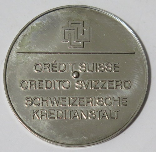 Medaglia gettone banca credito - medaglia,
