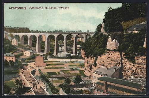 Cpa luxembourg passerelle et - cpa,