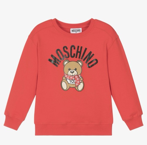 Felpa teddy moschino rosso - teddy,