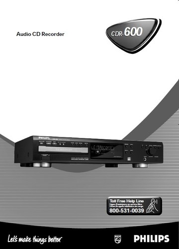 Philips cdr 600 lettore - 600,