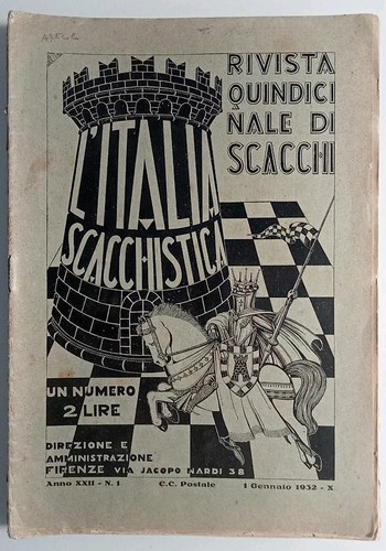 Italia scacchistica 1932 - l'italia,