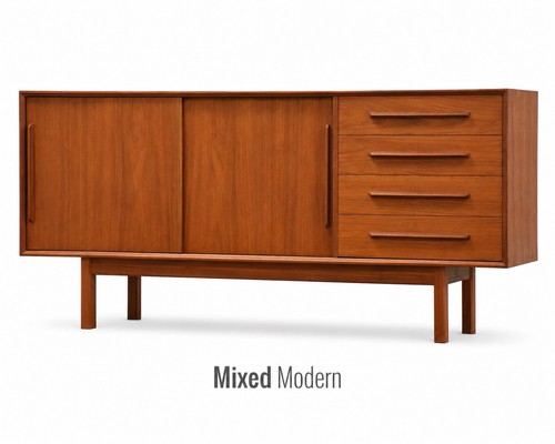 Danish modern teak credenza - modern,