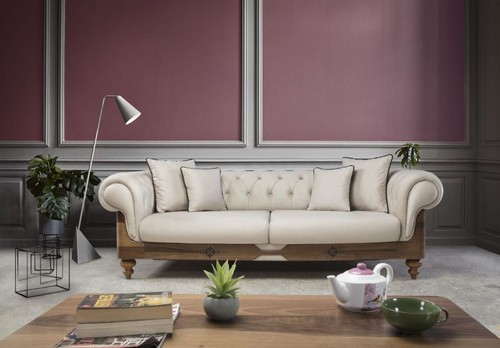 Divano chesterfield marrone - divano,
