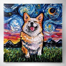 Sorridente Corgi Notte Aja