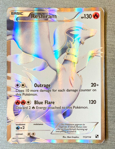 2011 pokemon reshiram 113 - pokemon, 113/114