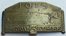 KAPPENABZEICHEN BELGRAD 3 ARMEE AUSTRIA WW1 PRIMA GUERRA WAR FANTI DIVISA 