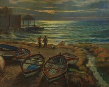 cm 50x40 SUNSET IN MARCIANA