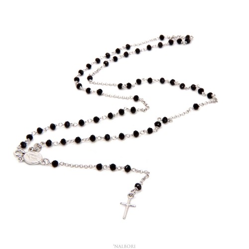 Collana rosario argento - argento, 925