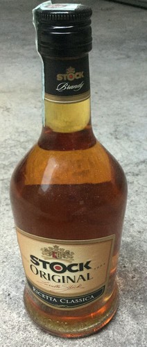 Bottiglia vintage brandy stock - bottiglia,
