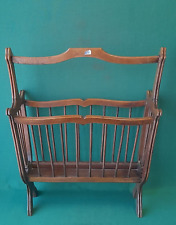 VECCHIO PORTARIVISTE VINTAGE IN LEGNO DEGLI ANNI '70 ITALIA VINTAGE. AV70