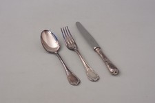 Christofle Marly Cucchiaio Menù Forchetta Menù e Coltello Menù INUTILIZZATO