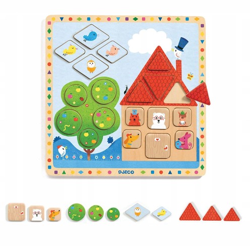 Djeco ludigeo puzzle forma - ludigeo,