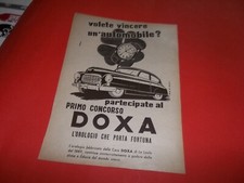 PUBBLICITA' 1953 OROLOGIO DOXA CONCORSO  SCOOTER MOTO  AERMACCHI 125 U ADVERT