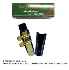 J.Michael 301S BOCCHINO COMPLETO PER SAX ALTO BECCO KIT + LEGATURA CAP E ANCIA
