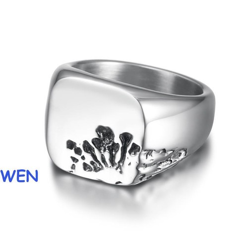 Anello uomo semplice - semplice, lucido