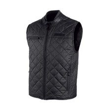 Gilet uomo Harley Davidson in cordura ripstop | bordo in pelle di capra | Med