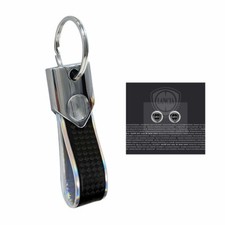 Portachiavi Silver Carbon con