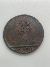 Moneta 6 Tornesi 1799, Regno Di Napoli Ferdinando IV, Rara