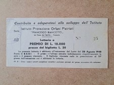 Biglietto  Lotteria abbinata