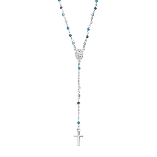 Collana rosario donna croce - collana,