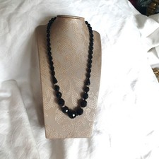 Collana perle nere vintage