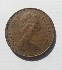 Moneta rara 2 pence ELIZABETH