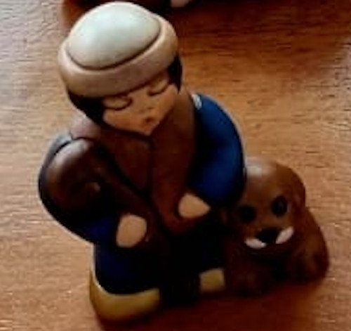 Pastore con cane presepe - pastore,