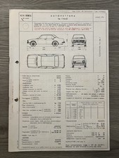 Scheda Omologazione Alfa Romeo