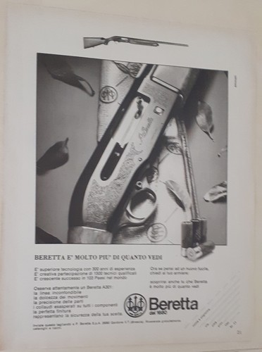 Pubblicità fucili beretta - pubblicità,