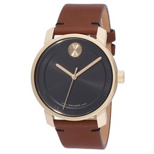 Orologio al quarzo uomo Movado 3600915 quadrante nero audace