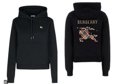 Felpa con cappuccio BURBERRY UNISEX EKD punto croce logo cotone ricamato.large.£620