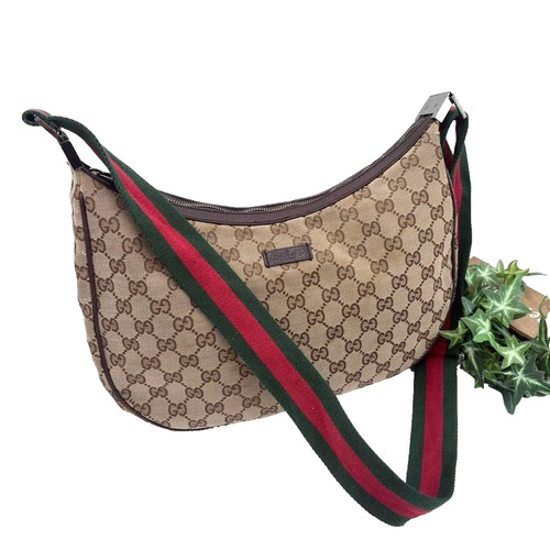 Borsa tracolla gucci tela - a,
