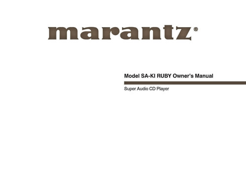 Marantz ruby lettore cd - marantz,