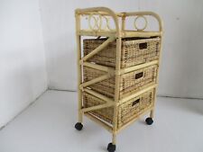 CASSETTIERA Rattan 4 CASSETTI 45X35X71 H Naturale Vimini