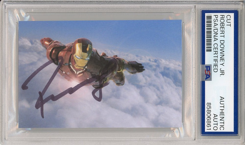 Robert downey signed iron - robert, jr
