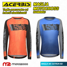ABBIGLIAMENTO MOTO ACERBIS MX OUTRUN BAMBINO JERSEY MOTOCROSS ENDURO OFF ROAD