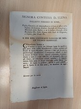 LICENZA PER LA CACCIA CONTESSA D. ELENA FALLETTI PIOSASCO SICIGNANO E CASALI