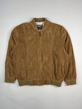 Suede Bomber Jacket Light Brown XL 2XL