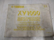 Yamaha XV 1000 Supplementary Service Manual EN DE FR