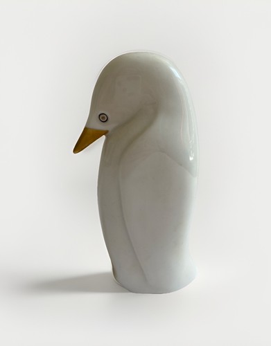 Statuina pinguino porcellana