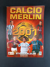 album figurine CALCIO MERLIN 2001 - vuoto con gadget pagina centrale