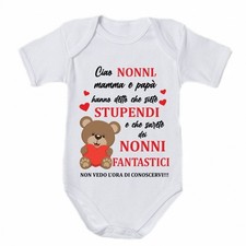 Body neonato ciao Nonni mamma