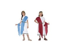 Costume California basic toga bambino greco-romano taglia grande L 10-12
