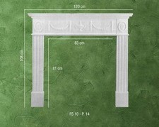 CORNICE RIVESTIMENTO CAMINETTO IN GESSO COD. FSB/10 - CAMINO ARREDO INTERNO