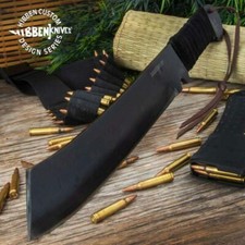 Coltello machete tattico sopravvivenza caccia pesante Gil Hibben Rambo IV fodero pelle