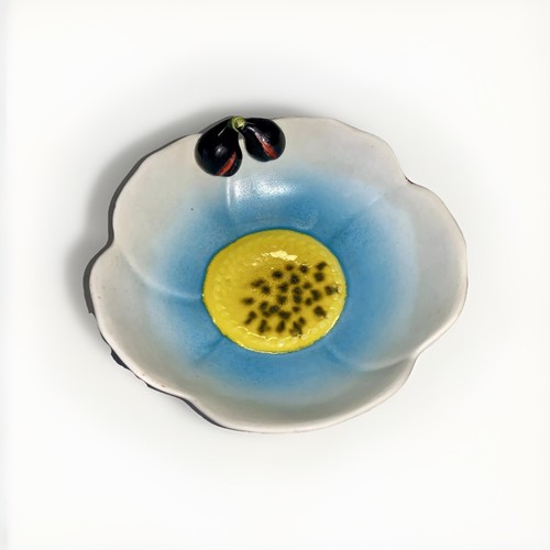 Piatto ceramica arte - , frutta