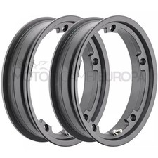 Kit 2 Cerchi F.A. Italia Nero Tubeless Vespa PX 125 150 200 Vespa 50 Special