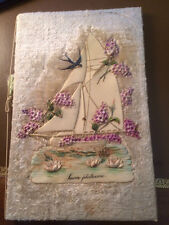 antico sottomano,quaderno da scrivania in rilievo primi del '900    5/5/15