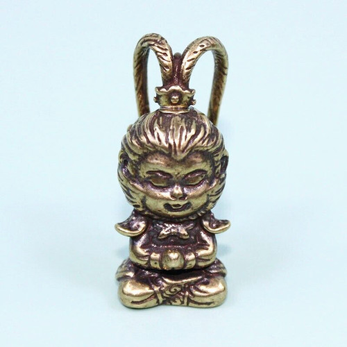 Statuina scimmia ottone